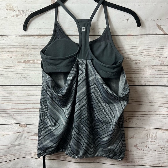Fabletics Norwalk Geometric Print Built in Bra Tank Top - Picture 4 of 7